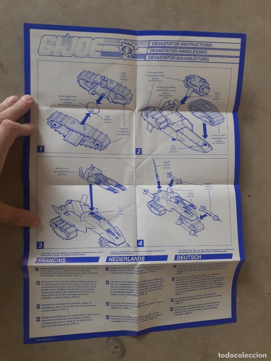 Figuras y mu&ntilde;ecos GI Joe: Gi Joe Devastator Instructions 1990 Europe Vintage B1 - Foto 1