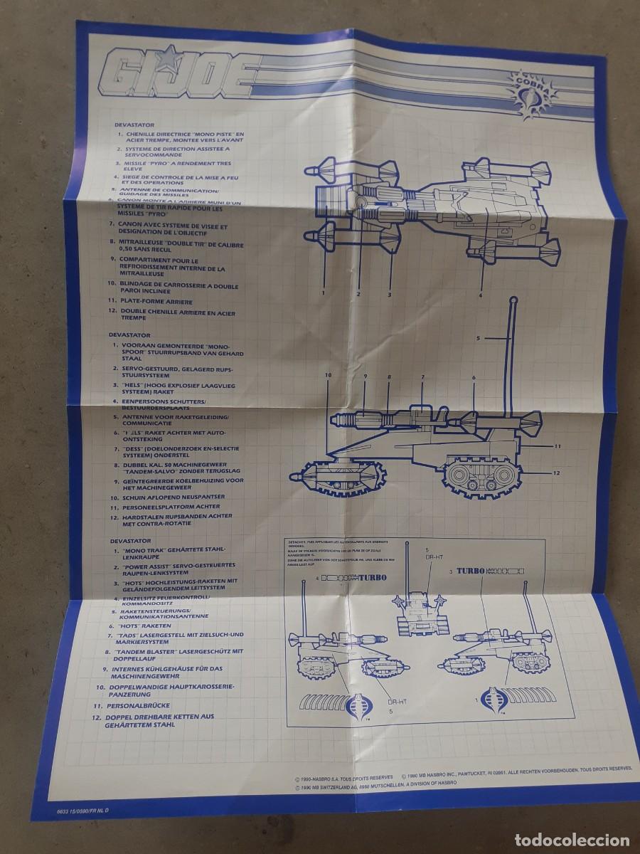 Figuras y mu&ntilde;ecos GI Joe: Gi Joe Devastator Instructions 1990 Europe Vintage B1 - Foto 2
