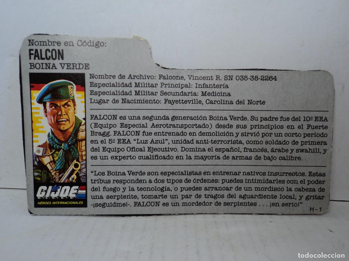 Figuras y mu&ntilde;ecos GI Joe: GIJOE FALCON V1 (HALC&Oacute;N) 1987 HASBRO - Foto 6