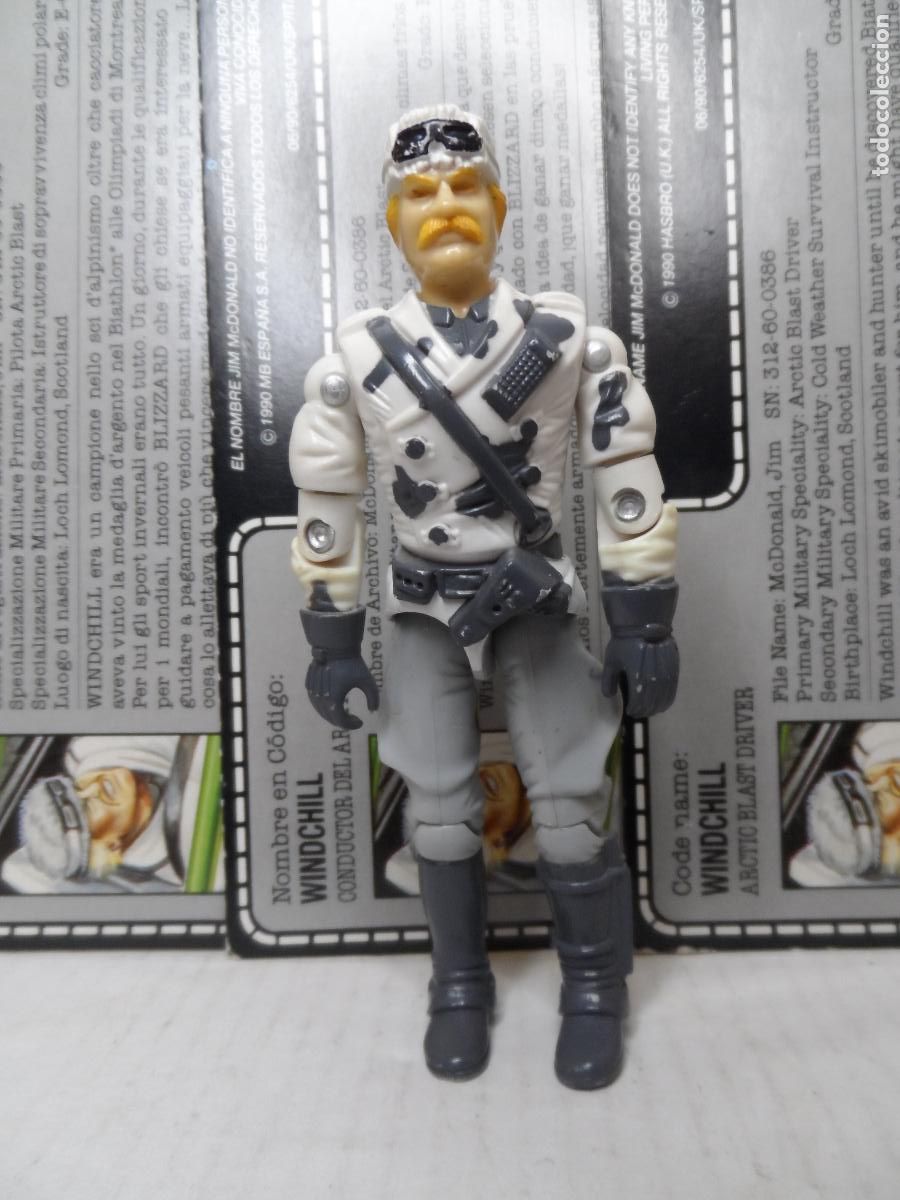 Figurine GI Joe Windchill 1989 Complète, Hasbro