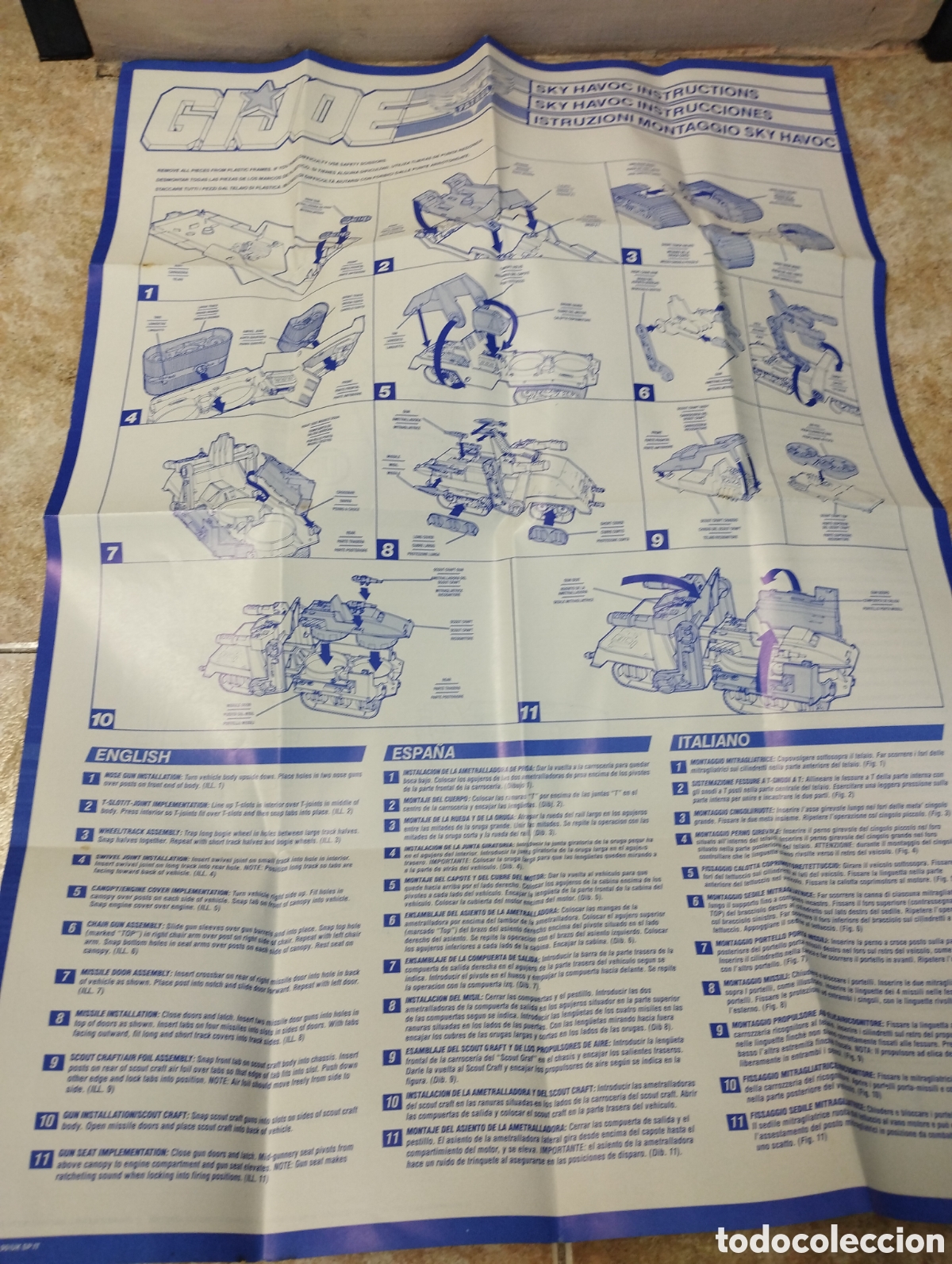 Figuras y mu&ntilde;ecos GI Joe: Instrucciones Sky havoc gijoe - Foto 1