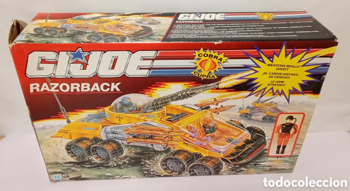 Figuras y mu&ntilde;ecos GI Joe: Razorback cobra Cupra Gi Joe Hasbro 1990 - Foto 2