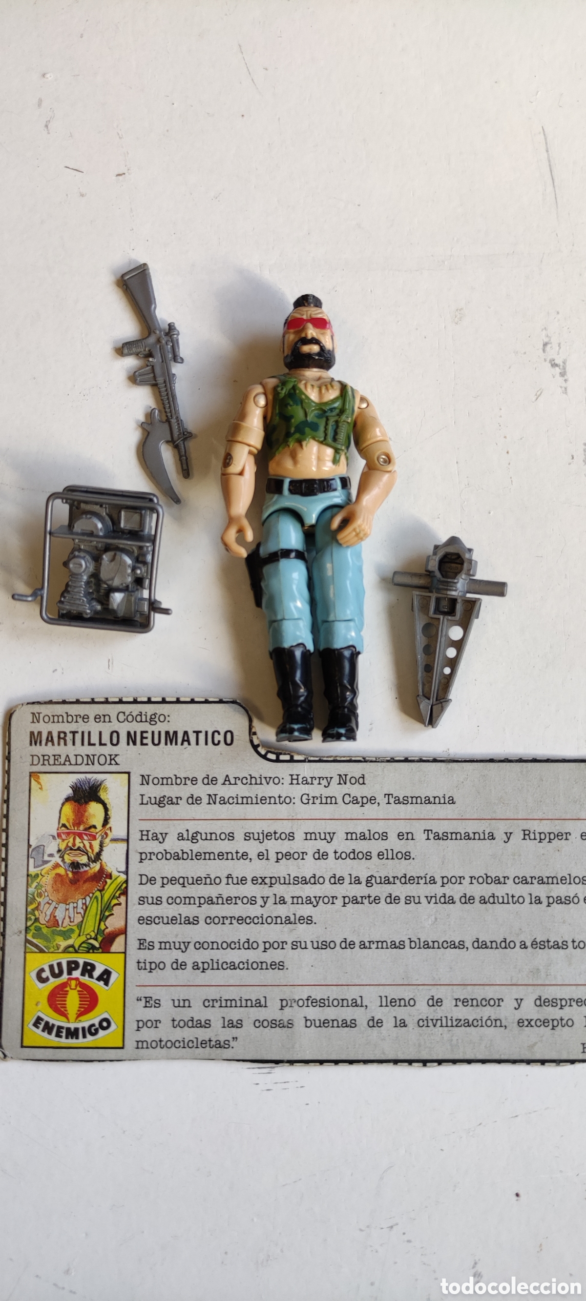 Figuras y mu&ntilde;ecos GI Joe: Gijoe Martillo Neum&aacute;tico 1988 Hasbro - Foto 1
