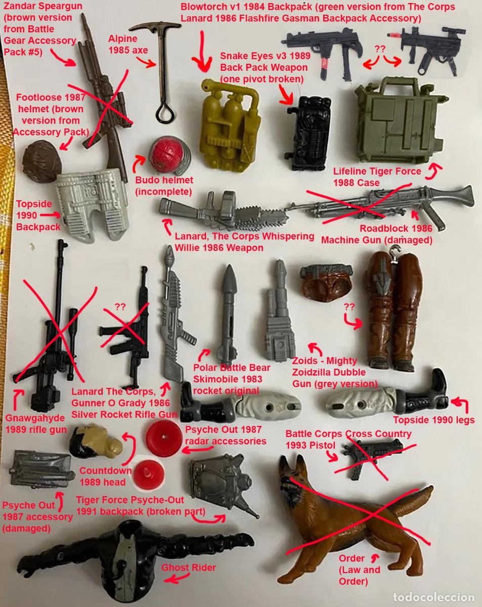 Figuras y mu&ntilde;ecos GI Joe: GI Joe / Action Force / The Corps - LOTE ACCESORIOS - Foto 2