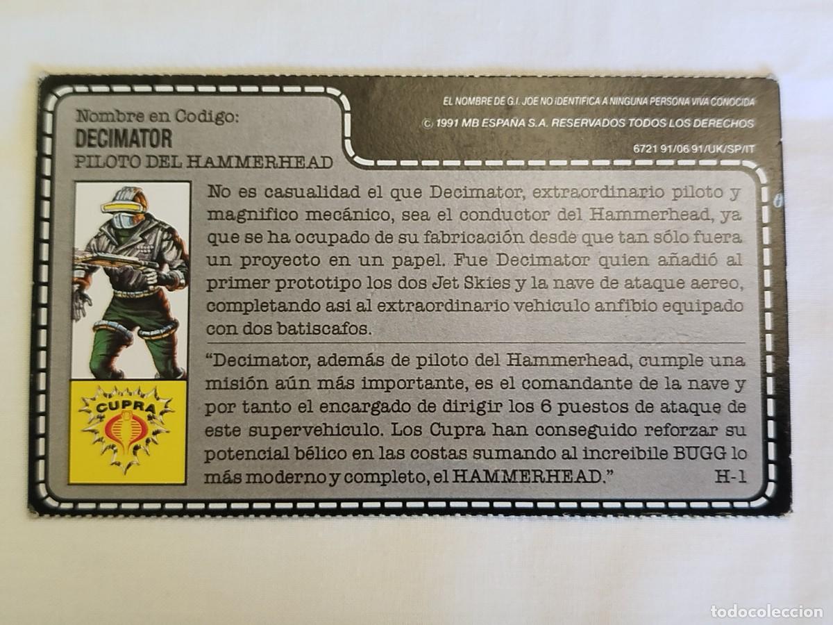 Figuras y mu&ntilde;ecos GI Joe: Fichas G.I. Joe A&ntilde;o 1991 - Foto 6
