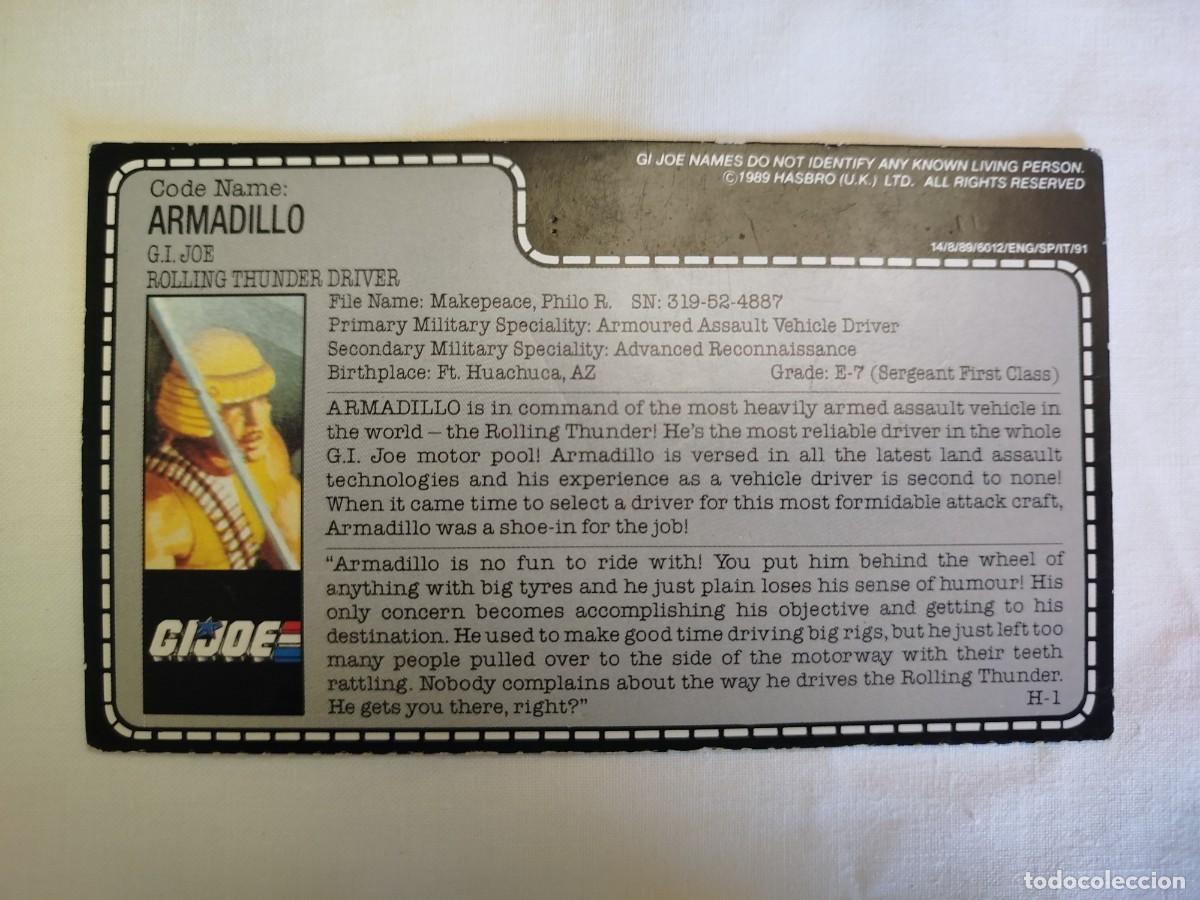 Figuras y mu&ntilde;ecos GI Joe: Fichas Gijoe. A&ntilde;o 1989 Hasbro UK - Foto 2