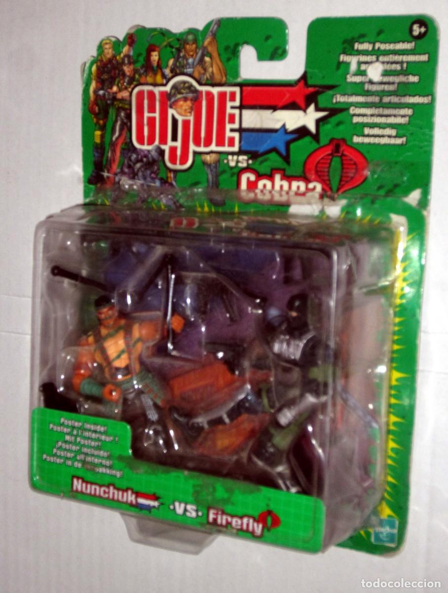 Figuras y Mu&ntilde;ecos Gi Joe: GI JOE NUNCHUK VS FIREFLY, EN SU BL&Iacute;STER A ESTRENAR SUBASTA 10 &euro;