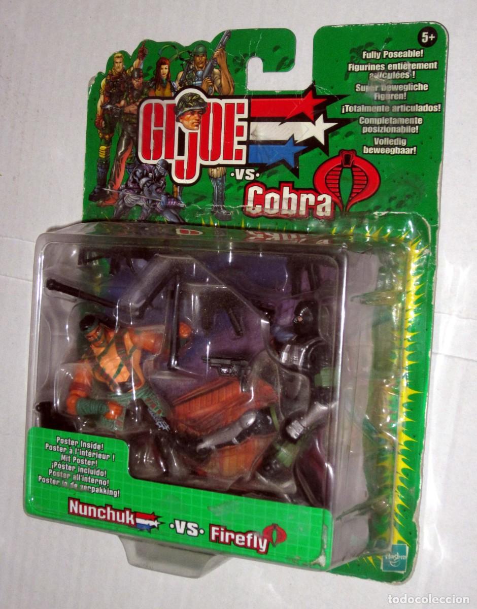 Figuras y Mu&ntilde;ecos Gi Joe: GI JOE NUNCHUK VS FIREFLY, EN SU BL&Iacute;STER A ESTRENAR SUBASTA 10 &euro;
