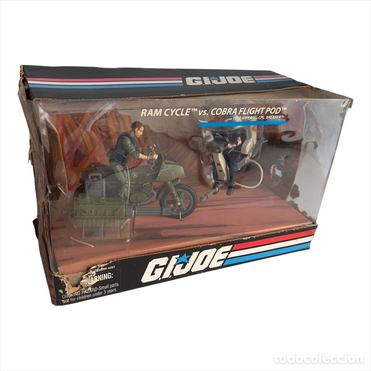 Figurines et Jouets Gi Joe: GI joe Ram Cycle vs. cobre Flight Pod Tele-Viper CPL. breaker 2008 gijoe