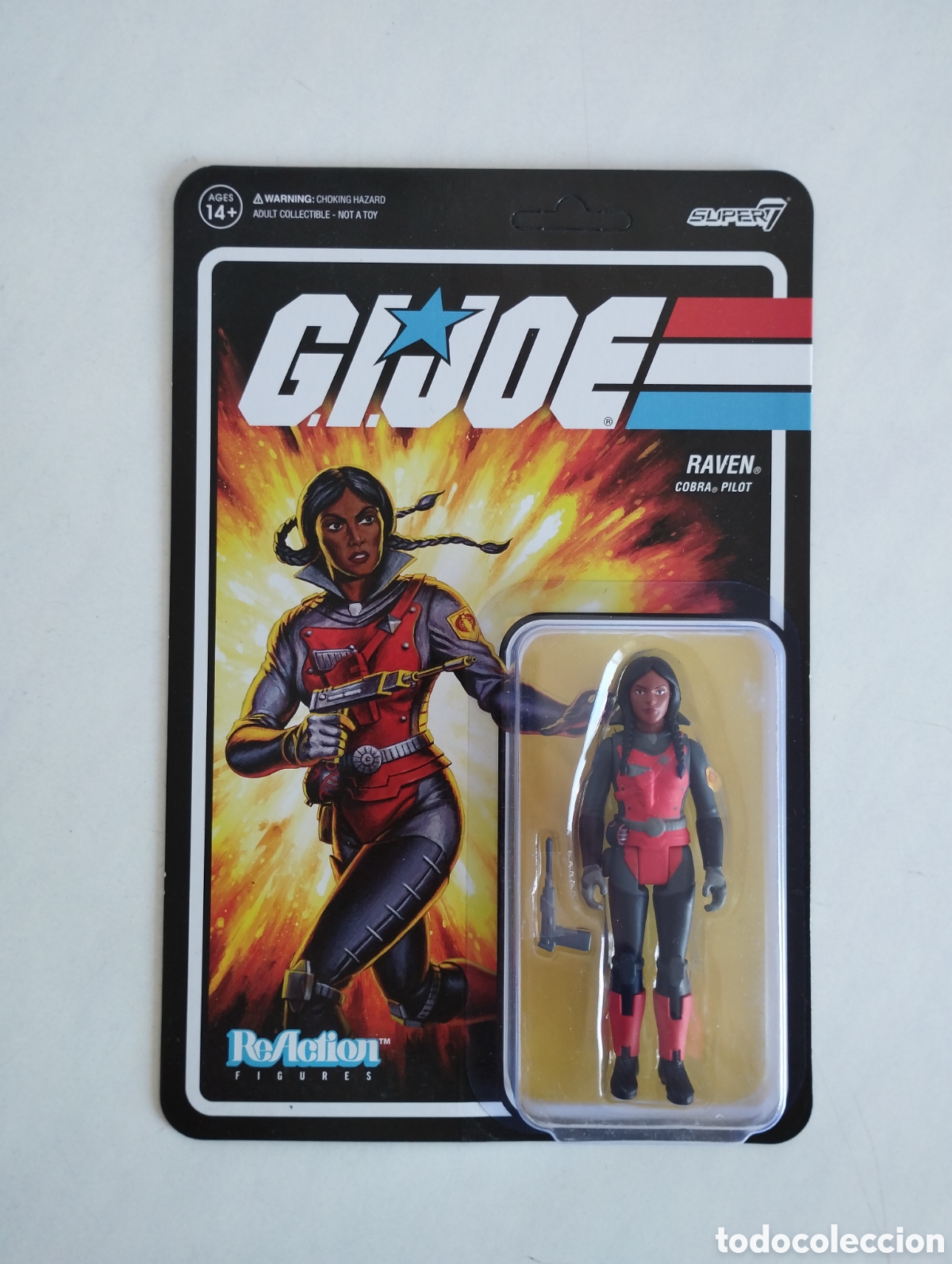 Figuras y Mu&ntilde;ecos Gi Joe: G.I.JOE RAVEN GIJOE GI JOE REACTION BLISTER SIN ABRIR HASBRO