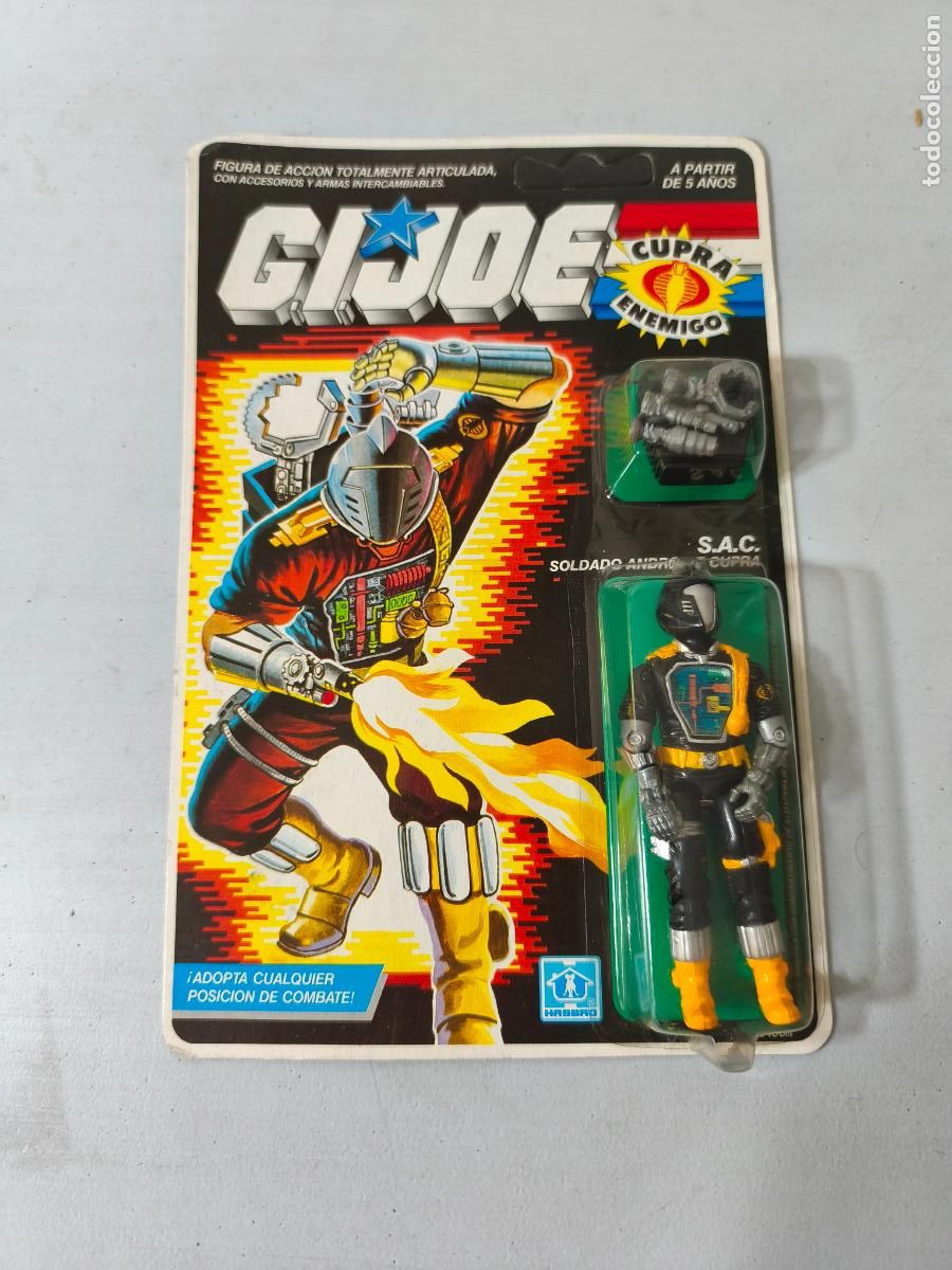 Figuras y Mu&ntilde;ecos Gi Joe: FIGURA GI JOE SAC. S.A.C SOLDADO ANDROIDE CUPRA, A&Ntilde;O 1986, HASBRO, EN BLISTER. CC