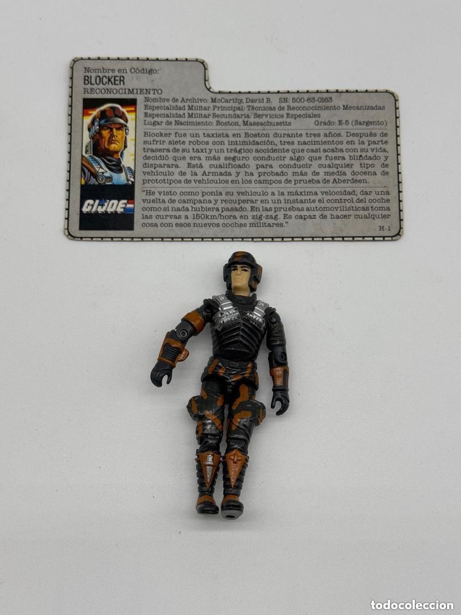 Figuras y Mu&ntilde;ecos Gi Joe: FIGURA MU&Ntilde;ECO GI JOE BLOKER CON FICHA HASBRO 1987 GIJOE