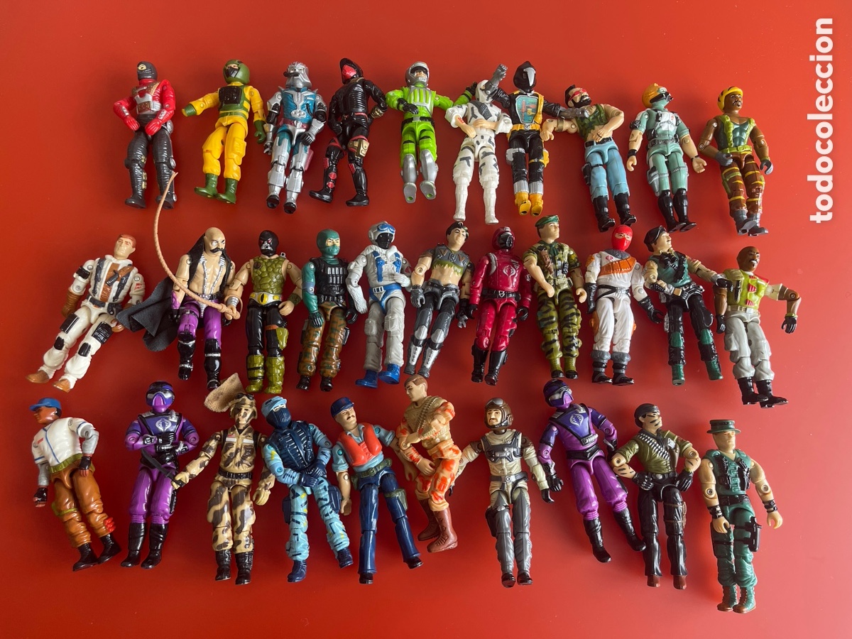Figuras y Mu&ntilde;ecos Gi Joe: ENORME LOTE A&Ntilde;OS 80 GI JOE GIJOE HASBRO MU&Ntilde;ECOS Y ACCESORIOS