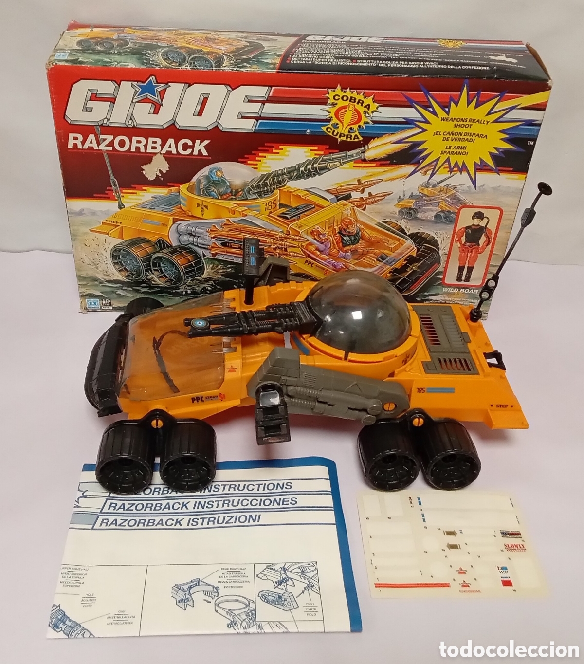 Figuras y mu&ntilde;ecos GI Joe: Gi Joe Razorback cobra Cupra Hasbro 1990 - Foto 2