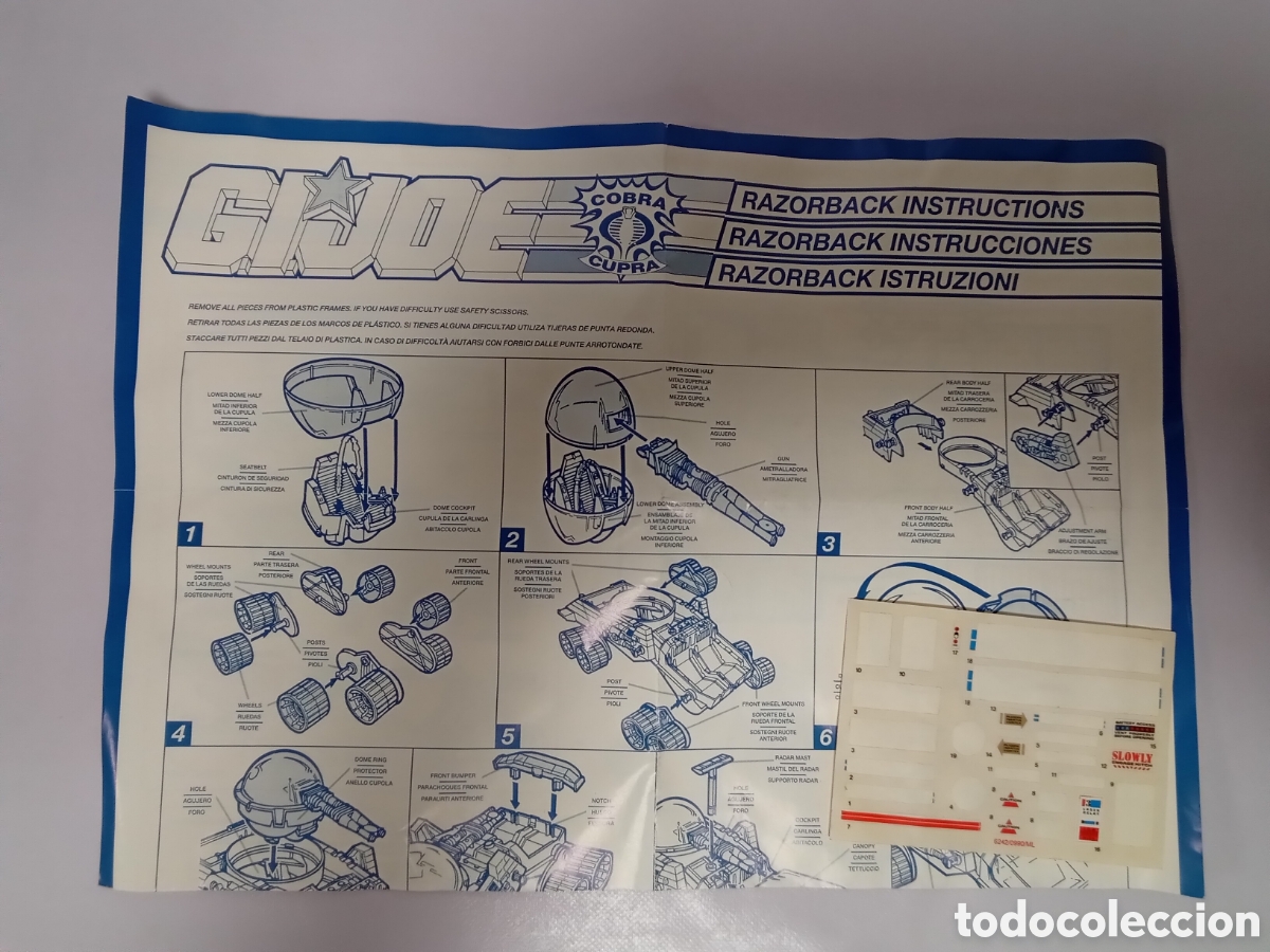 Figuras y mu&ntilde;ecos GI Joe: Gi Joe Razorback cobra Cupra Hasbro 1990 - Foto 7