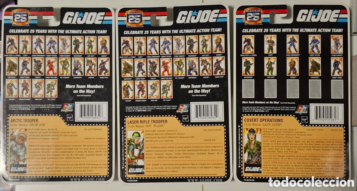 Figuras y mu&ntilde;ecos GI Joe: Gijoe lote 3 blisters Hasbro 2007 - Foto 6
