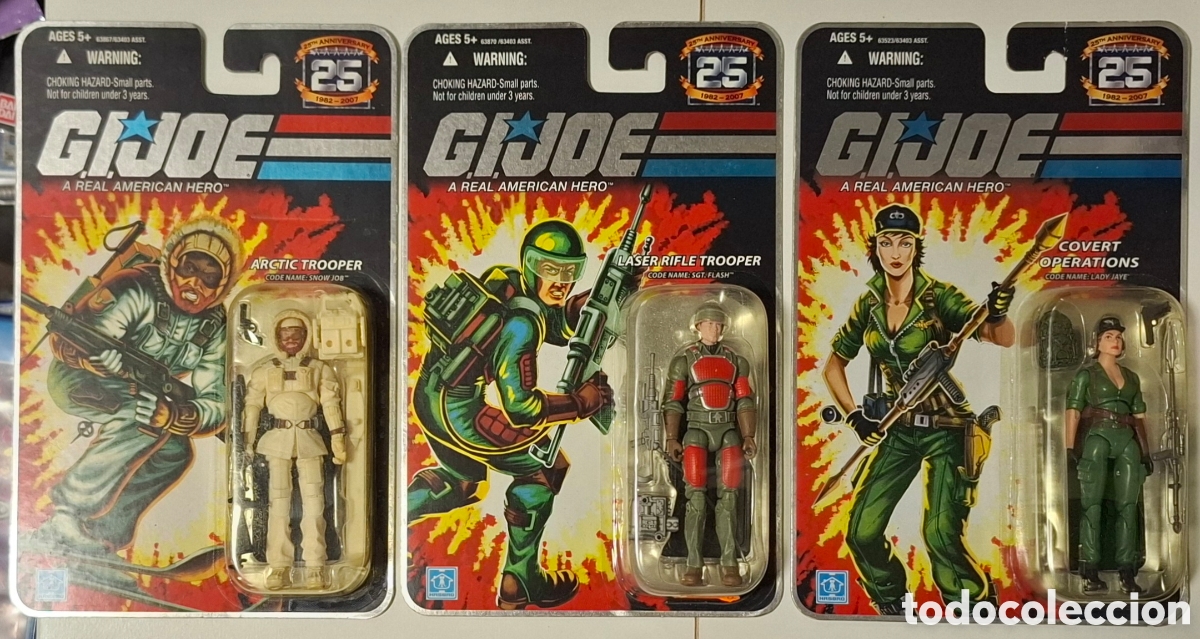 Figuras y mu&ntilde;ecos GI Joe: Gijoe lote 3 blisters Hasbro 2007