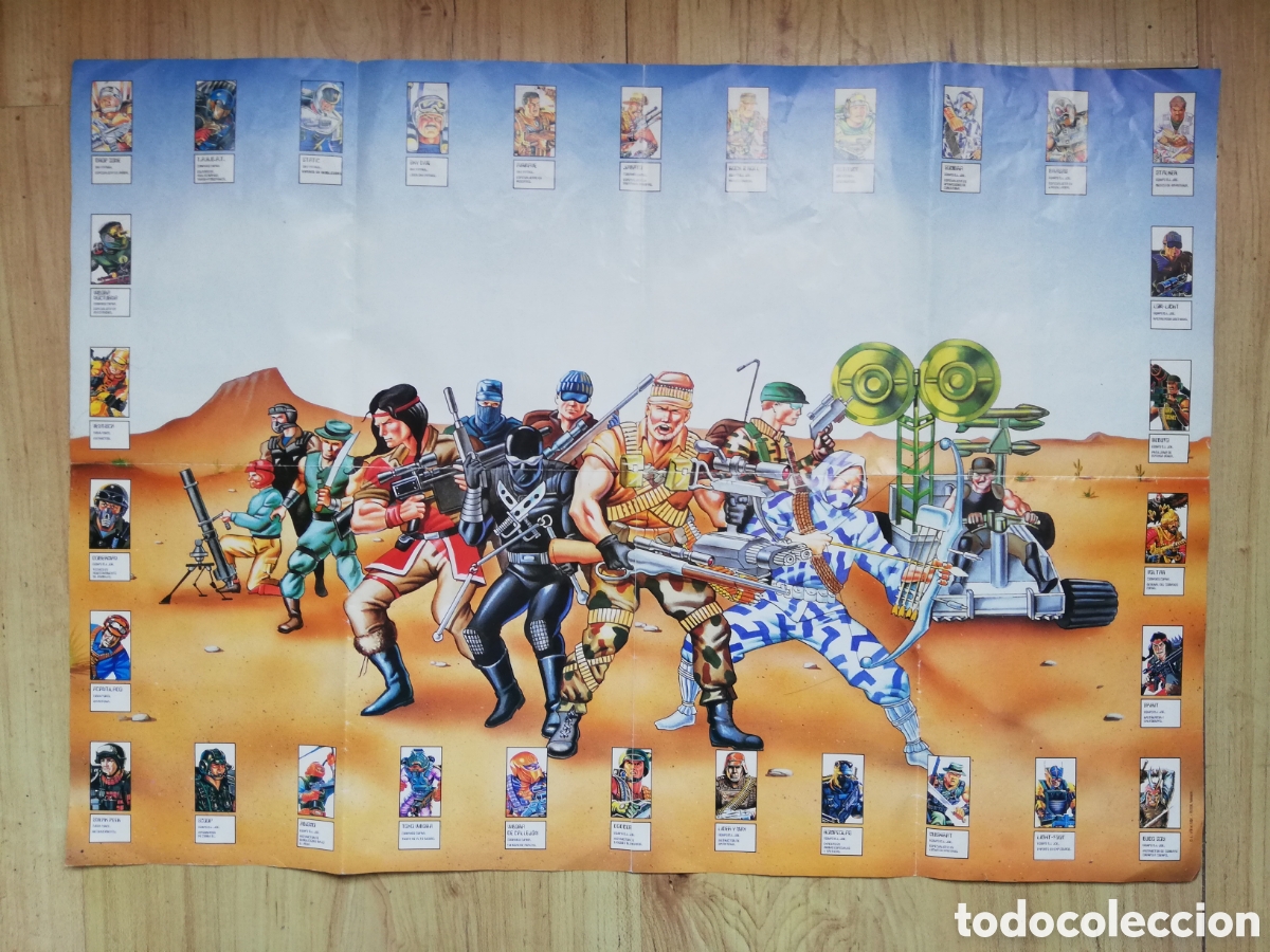 Figuras y mu&ntilde;ecos GI Joe: Poster por ambas caras. Personajes y cat&aacute;logo de G.I. Joe GI Joe Gijoe. A&ntilde;os 90