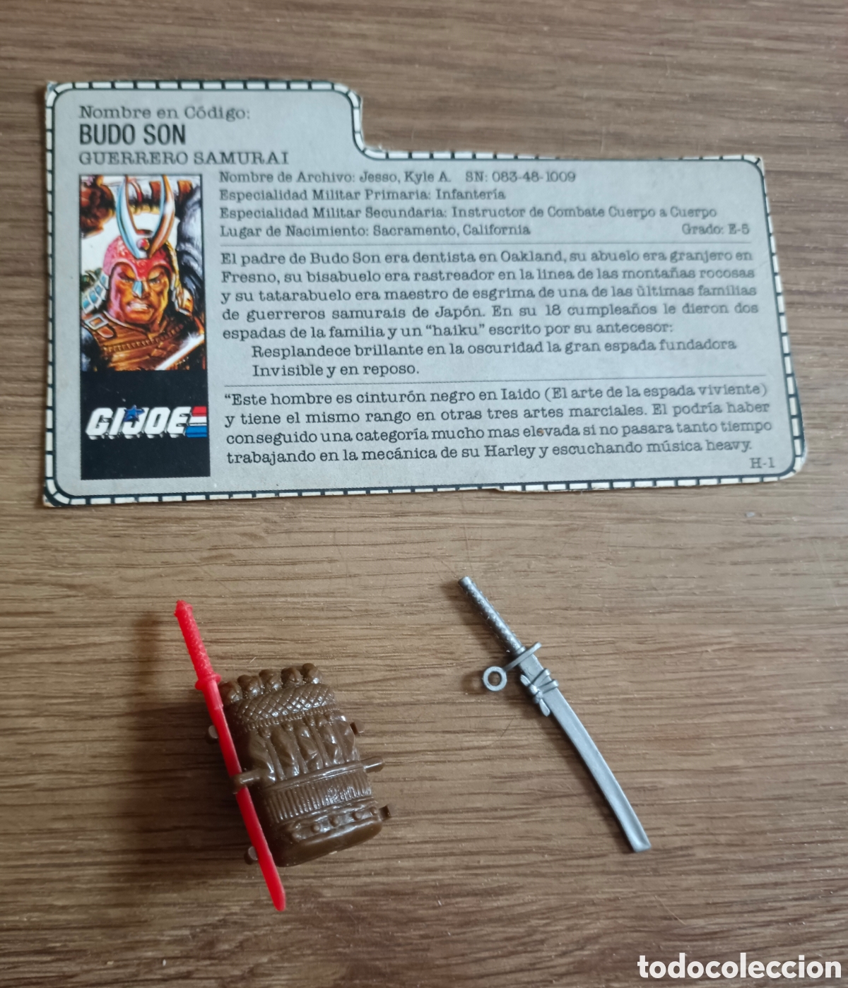 Figuras y mu&ntilde;ecos GI Joe: Ficha y accesorios Gijoe Gi joe Budo son guerrero samurai Hasbro
