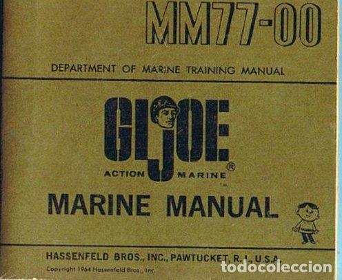 Figuras y mu&ntilde;ecos GI Joe: GI JOE ACTION MARINE. MARINE MANUAL MM77-00. MANUAL DE LAS SERIES 1964. ORIGINAL DE LA EPOCA