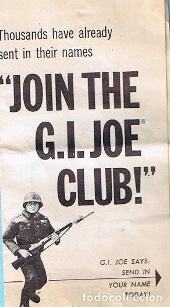 Figuras y mu&ntilde;ecos GI Joe: JOIN THE GI JOE CLUB! FIVE MEMBERSHIP EXTRAS. FOLLETO 1964 SERIES. ORIGINAL DE LA EPOCA
