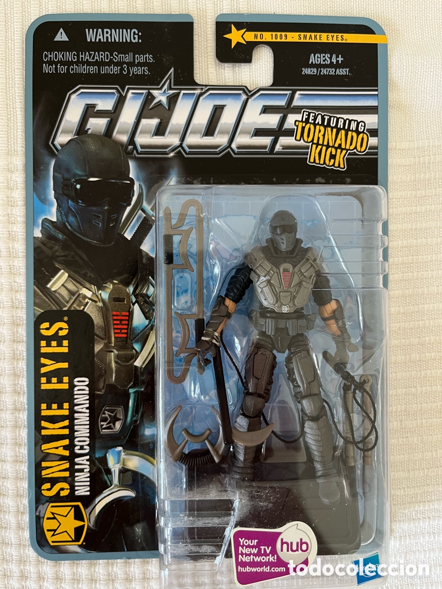 Figuras y mu&ntilde;ecos GI Joe: G.I. JOE SNAKE EYES #1009 TORNADO KICK &ndash; PURSUIT OF COBRA &ndash; HASBRO 2010 &ndash; NUEVO EN BLISTER