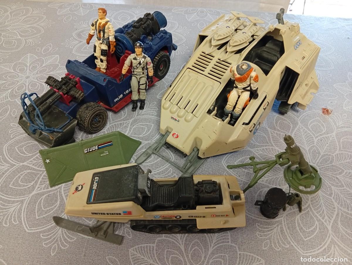 Figuras y mu&ntilde;ecos GI Joe: LOTE JUGUETES GI JOE COBRA WOLF, VEHICULOS NIEVE-MU&Ntilde;ECO GI JOE HASBRO 1987-