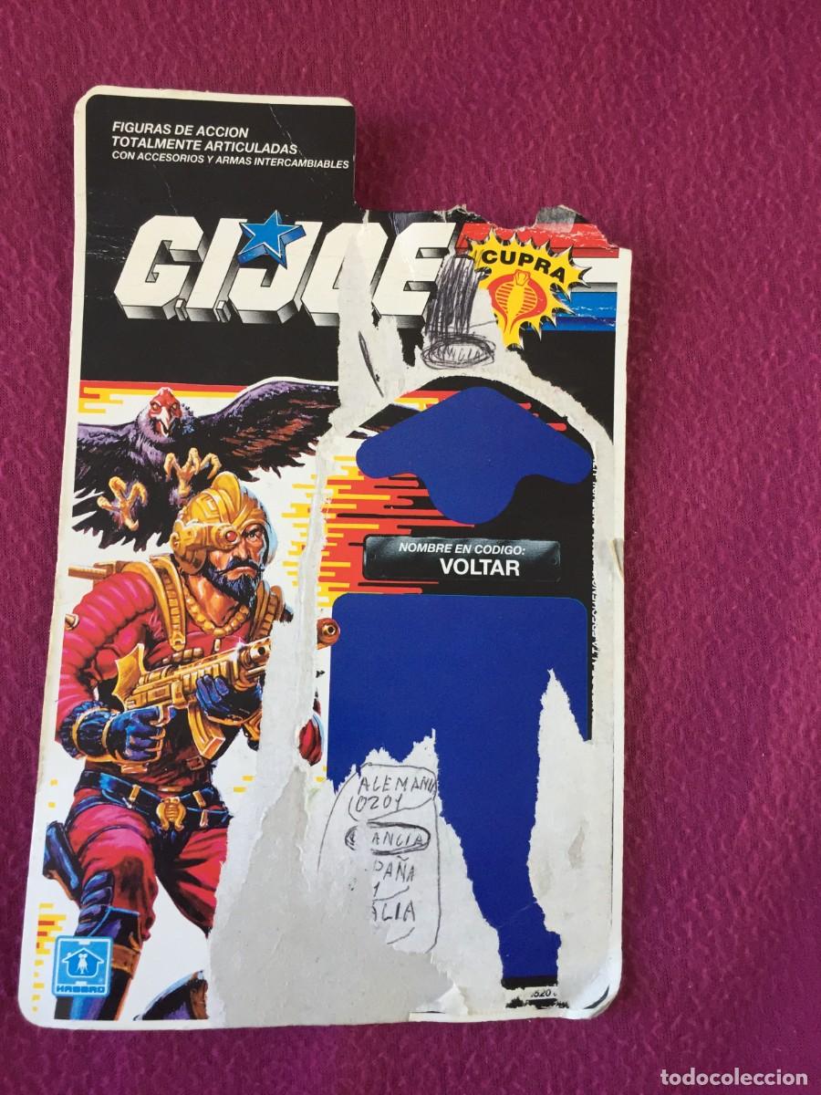 Figuras y mu&ntilde;ecos GI Joe: GIJOE - VOLTAR GENERAL - 1989 - FICHA EN BLISTER SIN MU&Ntilde;ECO NI PLASTICO - HASBRO