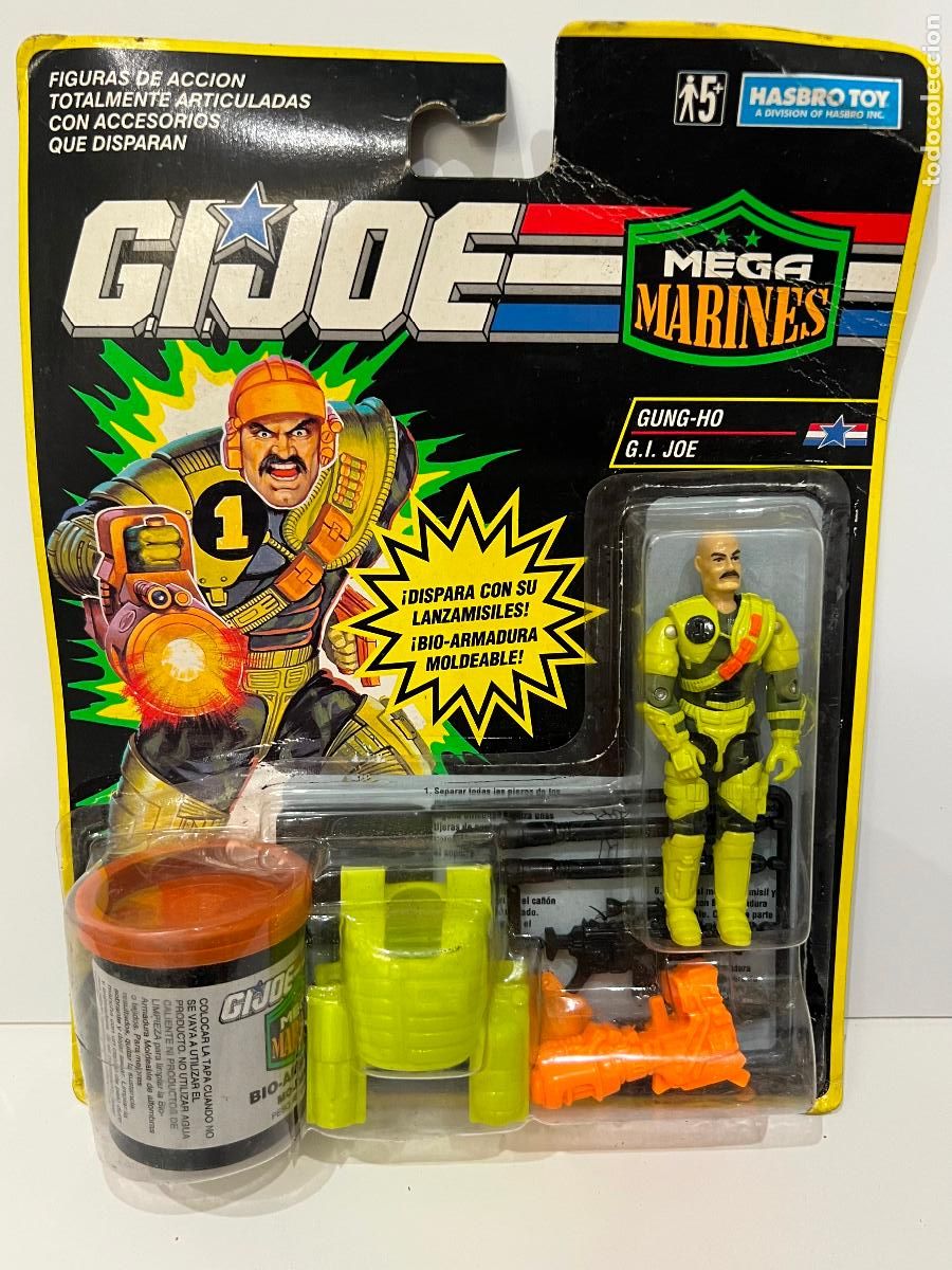 Figuras y mu&ntilde;ecos GI Joe: GI JOE GUNG-HO MEGA MARINES HASBRO 1993 EN BLISTER ABIERTO