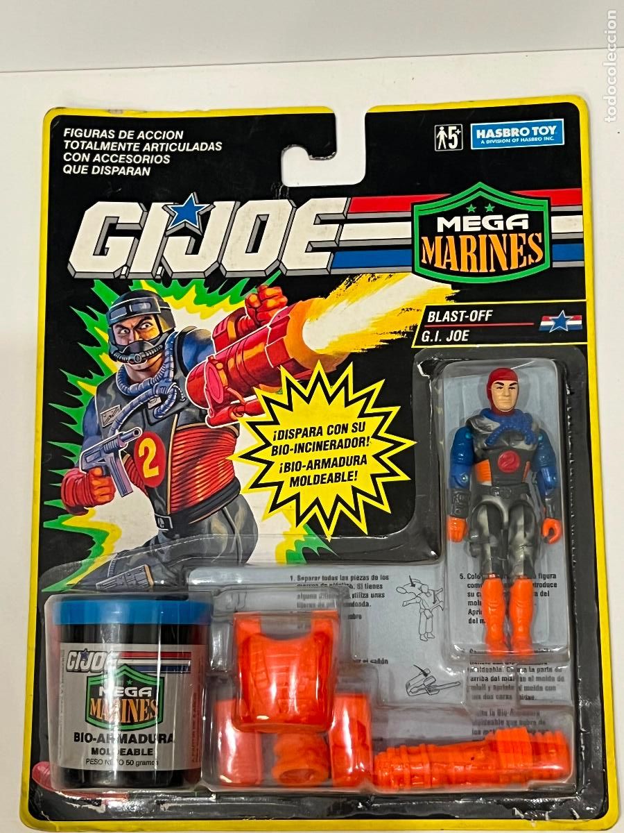 Figuras y mu&ntilde;ecos GI Joe: GI JOE BLAST-OFF MEGA MARINES HASBRO 1993 EN BLISTER ABIERTO