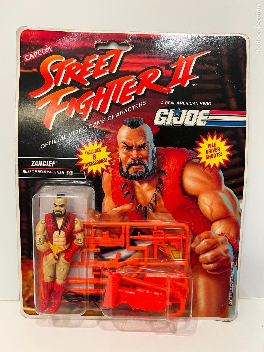 Figuras y mu&ntilde;ecos GI Joe: GI JOE STREET FIGHTER II ZANGIEF EN BLISTER HASBRO 1993