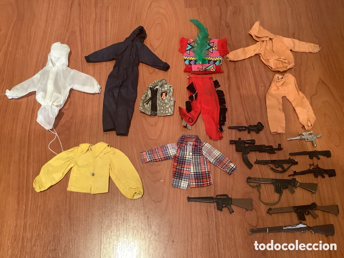 Figuras y mu&ntilde;ecos GI Joe: Lote de Ropa y Armas de Action Man no Geyperman