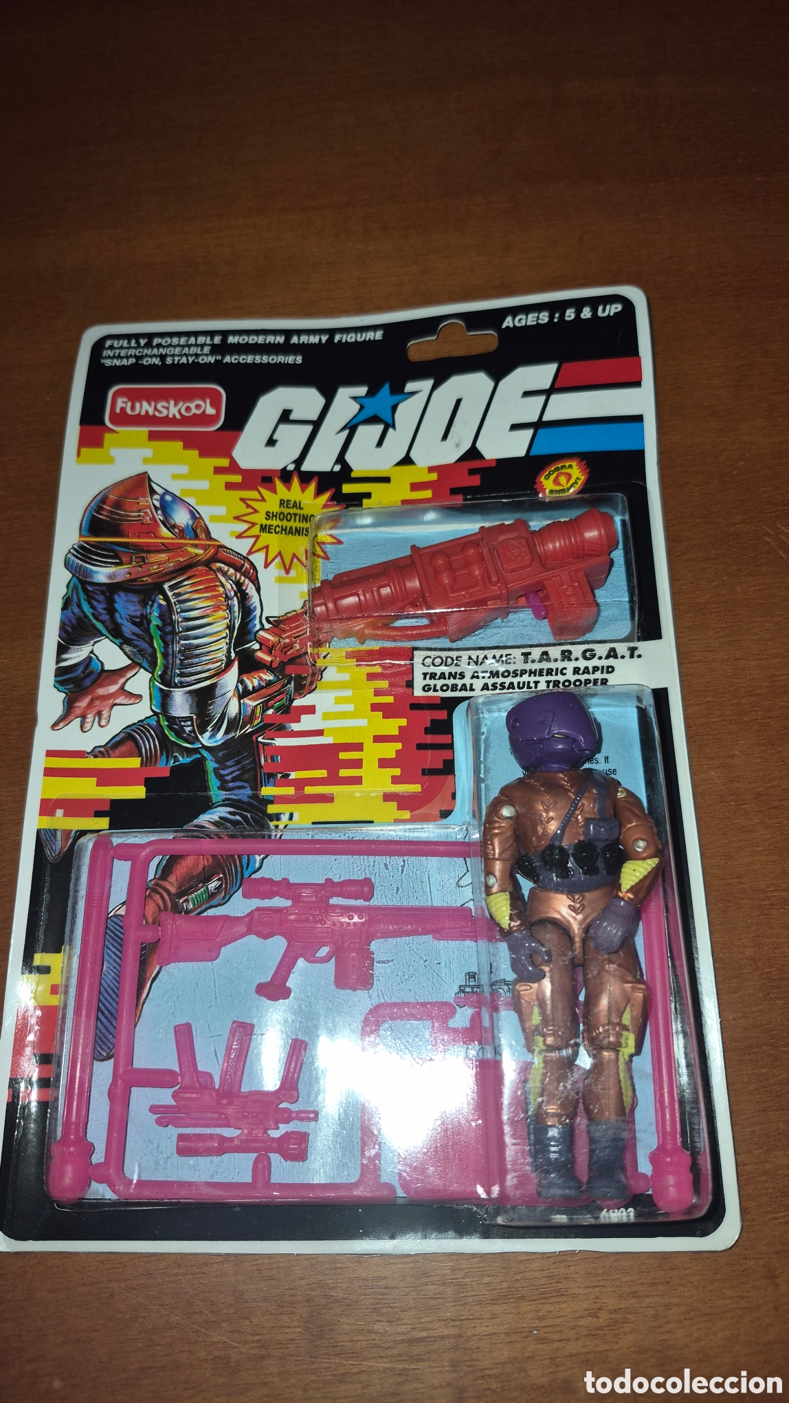 Figuras y mu&ntilde;ecos GI Joe: Antigua figura de Gijoe Funskool. A&ntilde;os 80. TARGAT. &Eacute;poca Masters, Mosqueperros, Wwf, catch, Hulk Ho