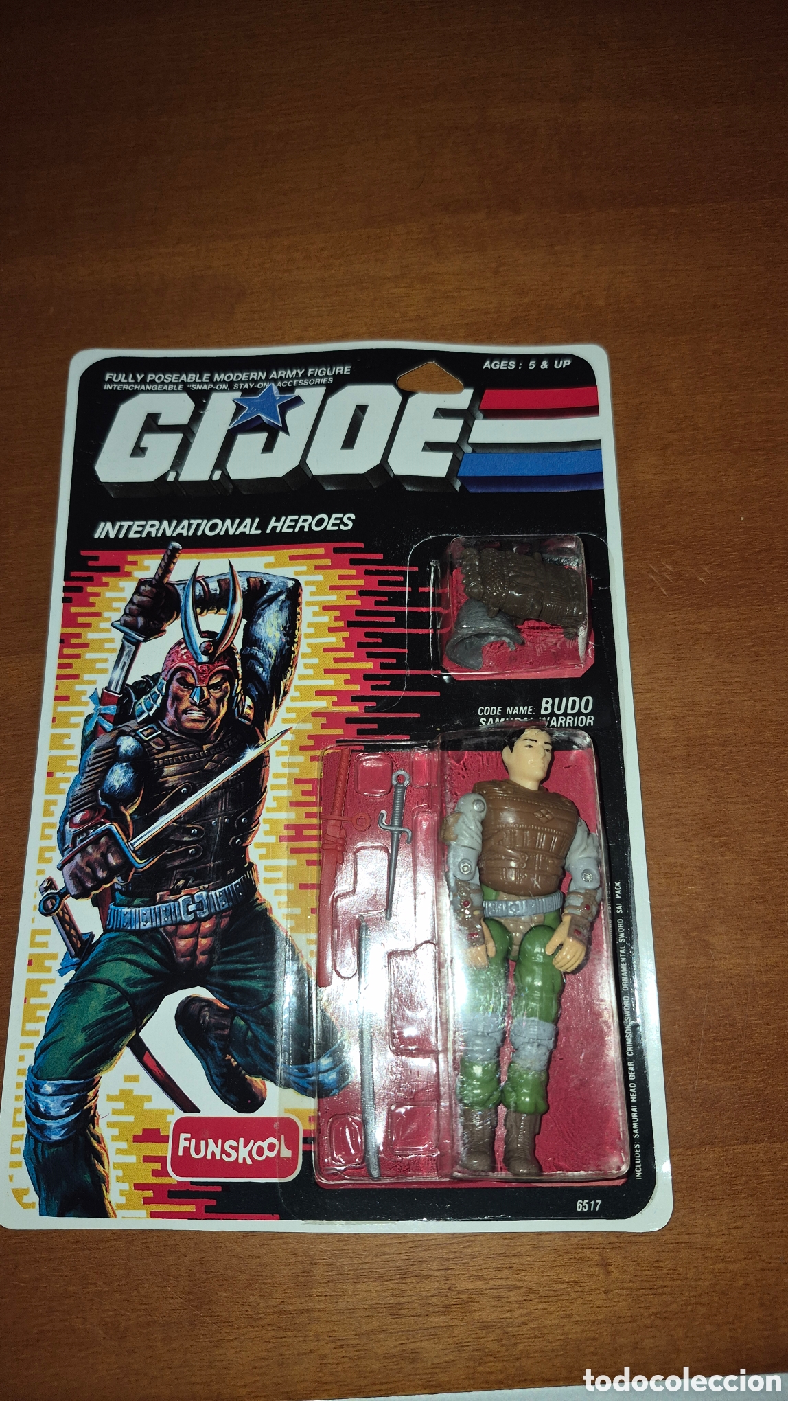 Figuras y mu&ntilde;ecos GI Joe: Antigua figura de Gijoe Funskool. A&ntilde;os 80. Budo. &Eacute;poca Masters, Mosqueperros, Wwf, catch, Hulk Hoga