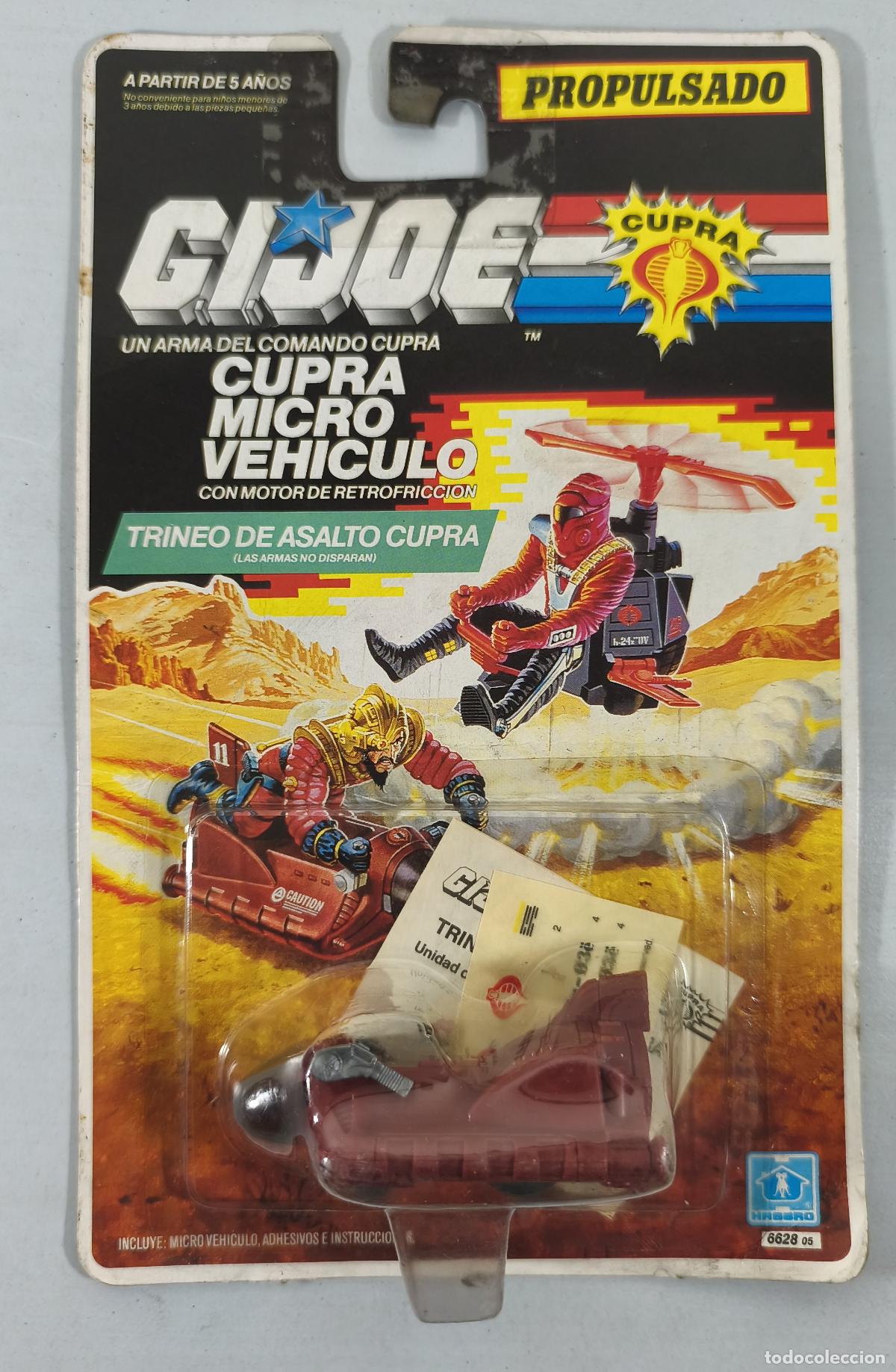 Figuras y mu&ntilde;ecos GI Joe: GI JOE, CUPRA MICRO VEHICULO, TRINEO DE ASALTO CUPRA, DE HASBRO, A&Ntilde;O 1989, EN BLISTER. CC