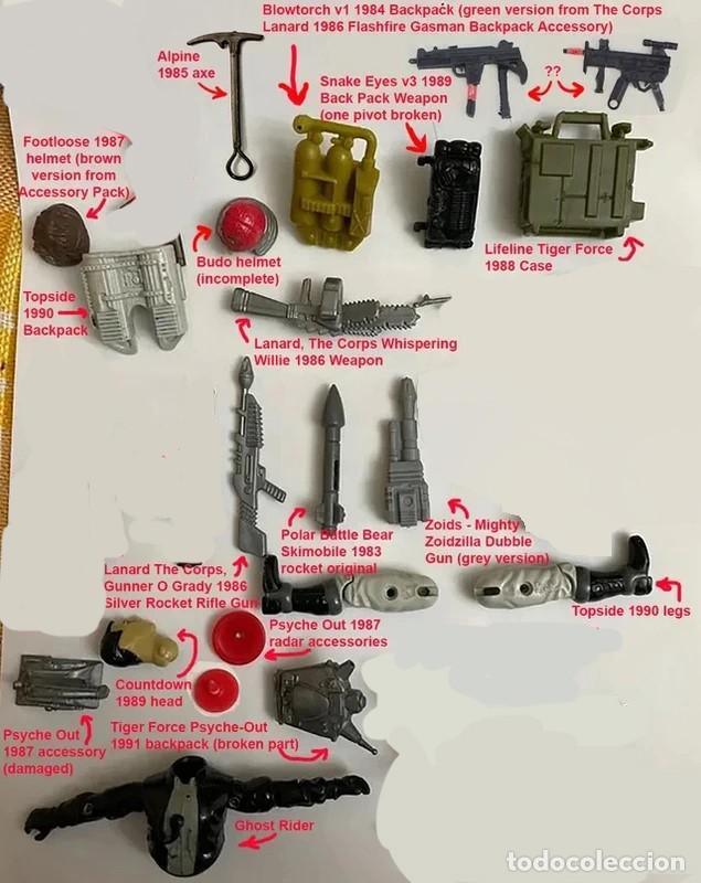 Figuras y mu&ntilde;ecos GI Joe: GI Joe / Action Force / The Corps - LOTE ACCESORIOS - Foto 2