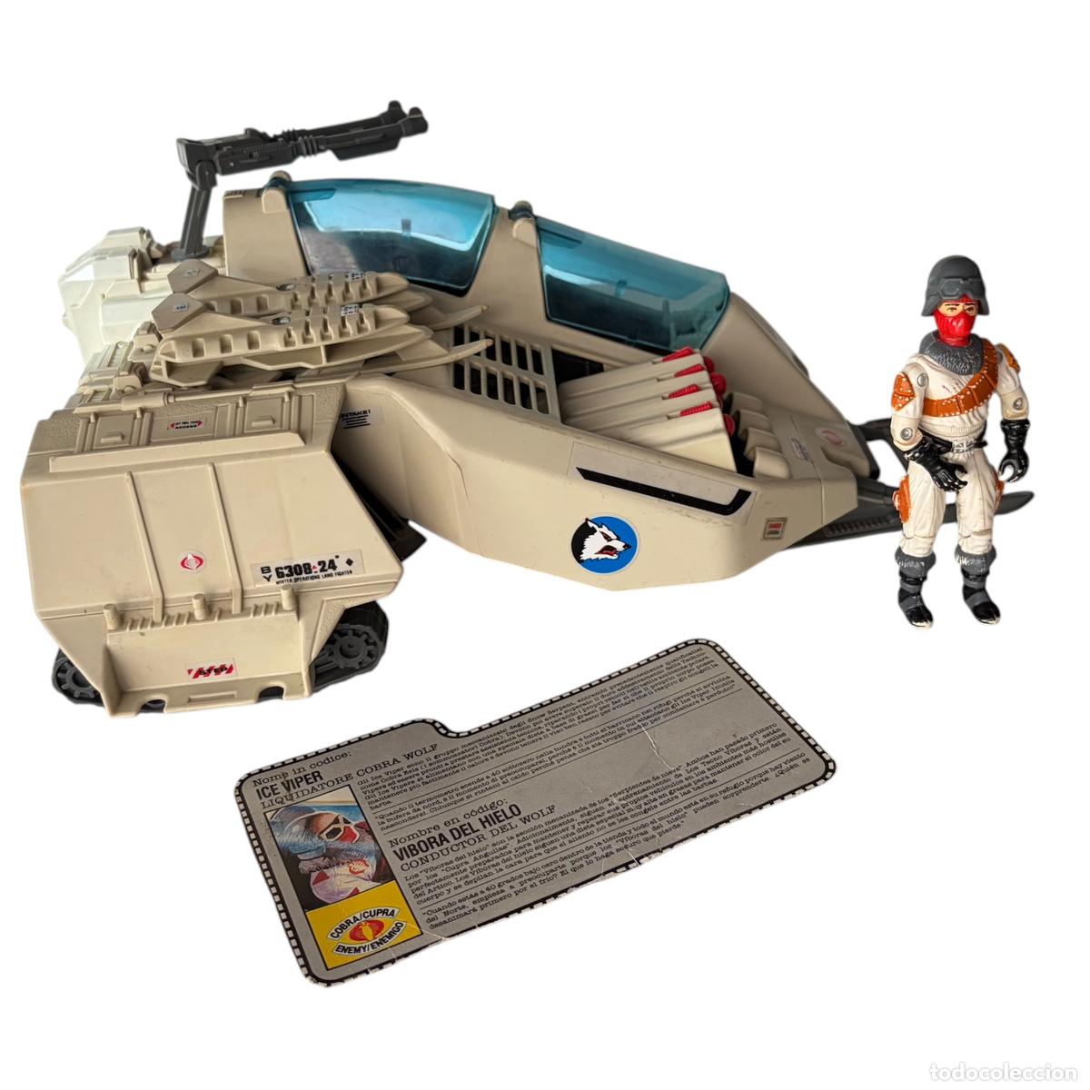 Figuras y mu&ntilde;ecos GI Joe: Wolf cobra con Ice Viper veh&iacute;culo Gi Joe 1987 Gijoe