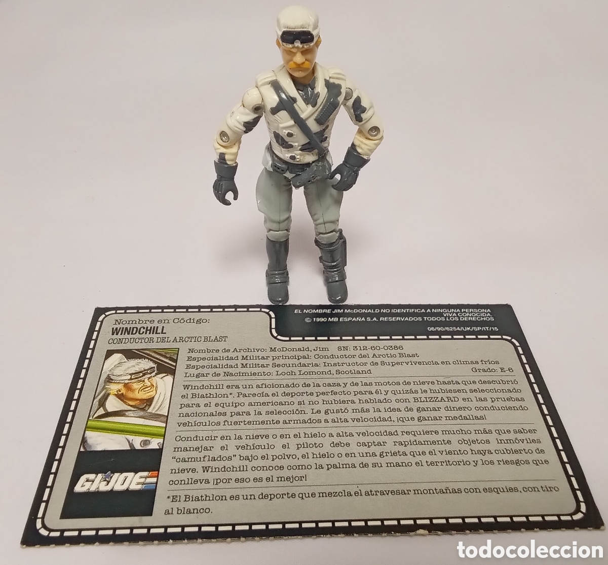 Figuras y mu&ntilde;ecos GI Joe: Windchill figura gi joe Hasbro a&ntilde;o 1989