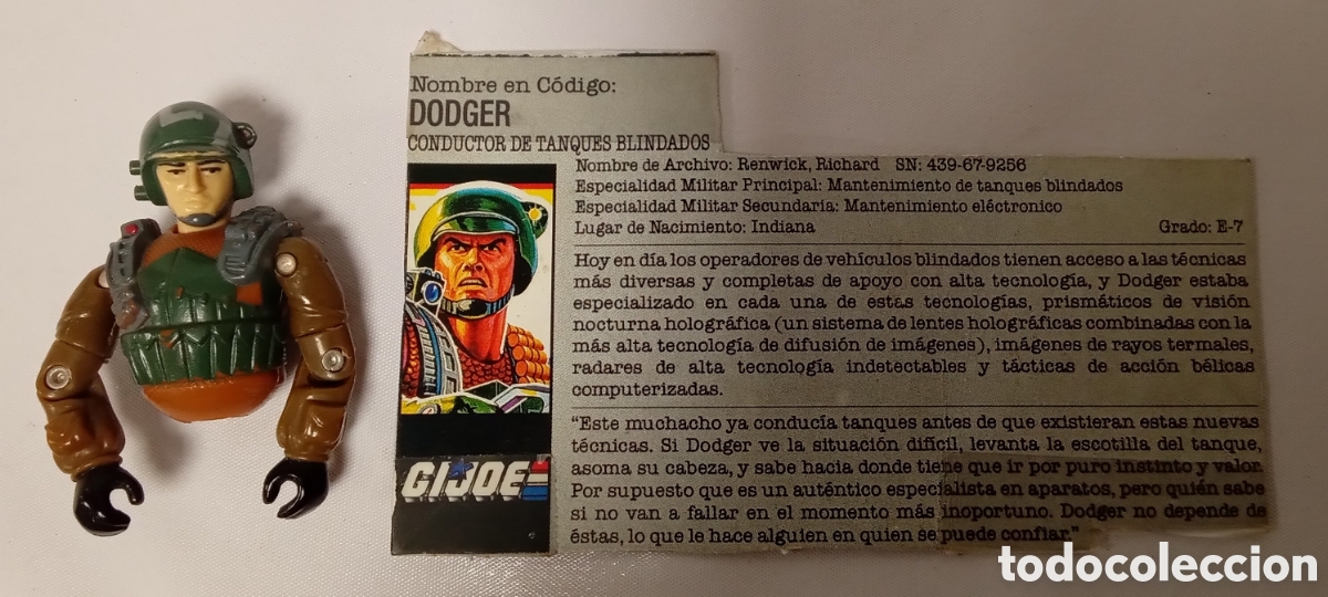 Figuras y mu&ntilde;ecos GI Joe: Torso y cart&oacute;n Doger gi joe Hasbro a&ntilde;o 1987