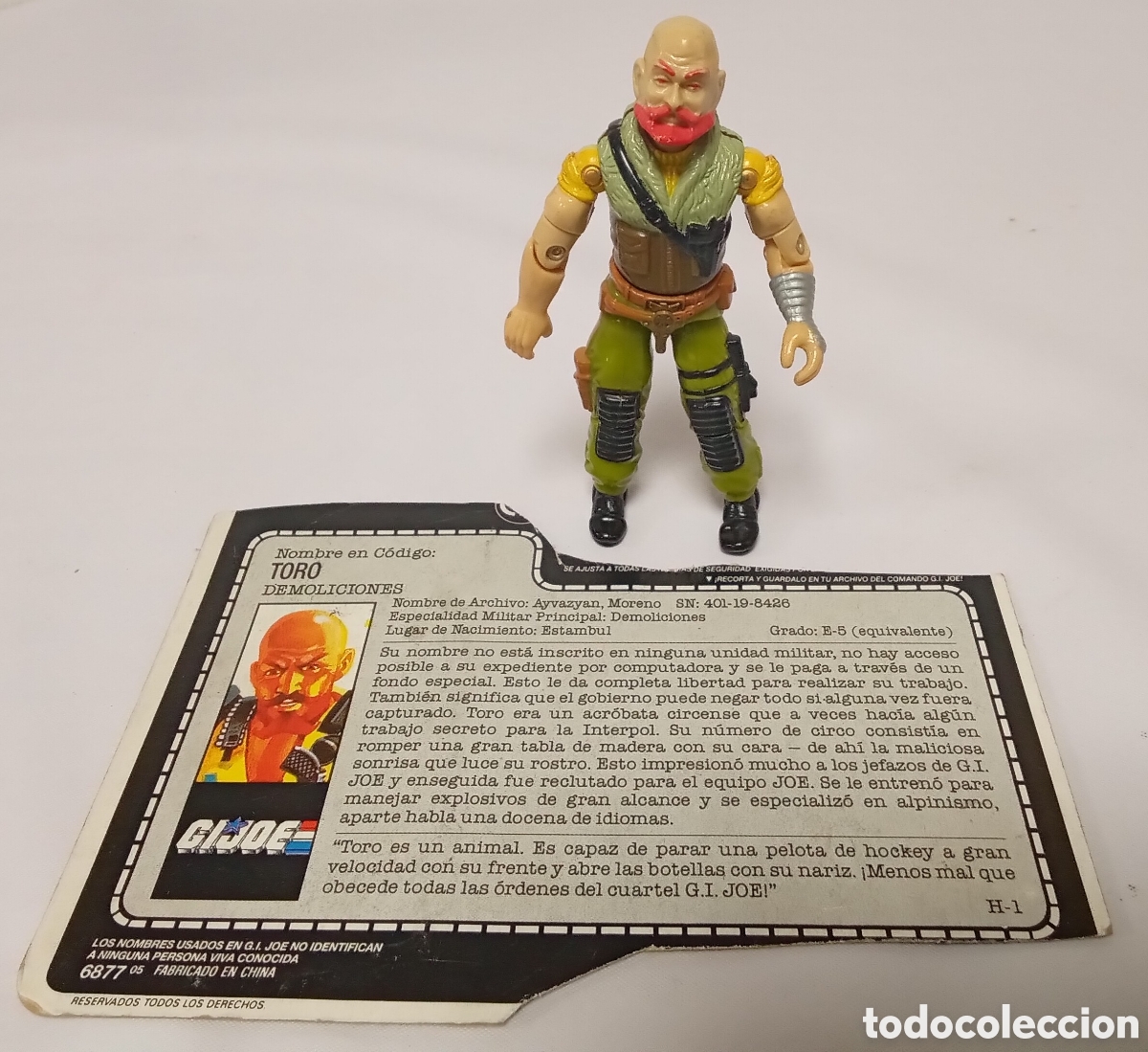Figuras y mu&ntilde;ecos GI Joe: Toro figura Gi Joe Hasbro a&ntilde;o 1987
