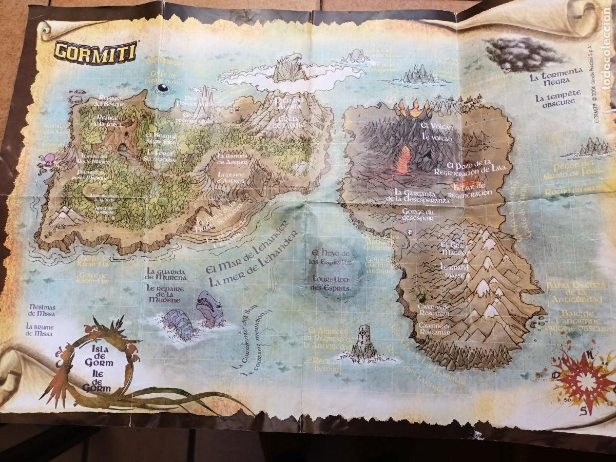 Figuras y mu&ntilde;ecos Gormiti: Mapa isla GORMITI. - Foto 1