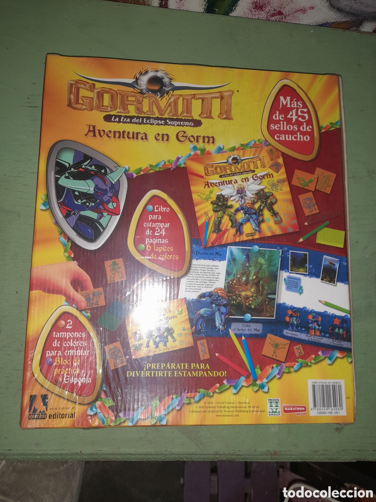 Figuras y mu&ntilde;ecos Gormiti: Goretti, libro y juego de sellos de caucho - Foto 2