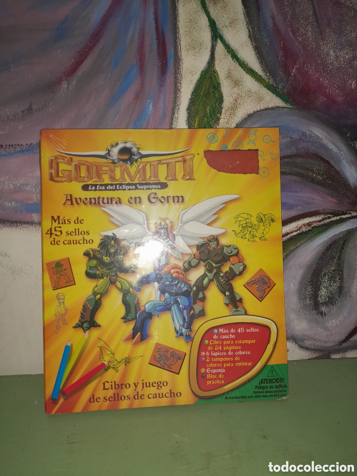 Figuras y mu&ntilde;ecos Gormiti: Goretti, libro y juego de sellos de caucho - Foto 5