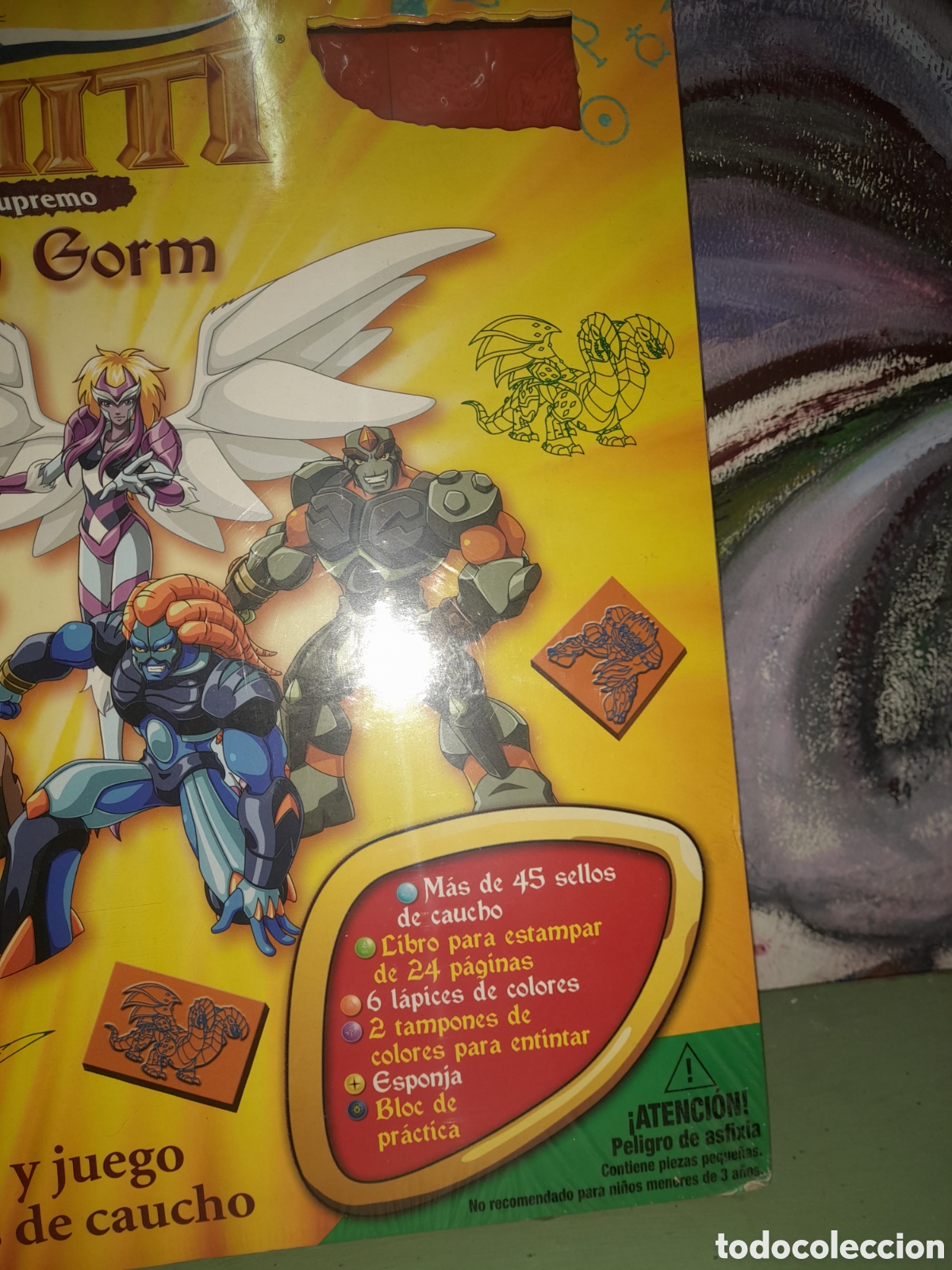 Figuras y mu&ntilde;ecos Gormiti: Goretti, libro y juego de sellos de caucho - Foto 6