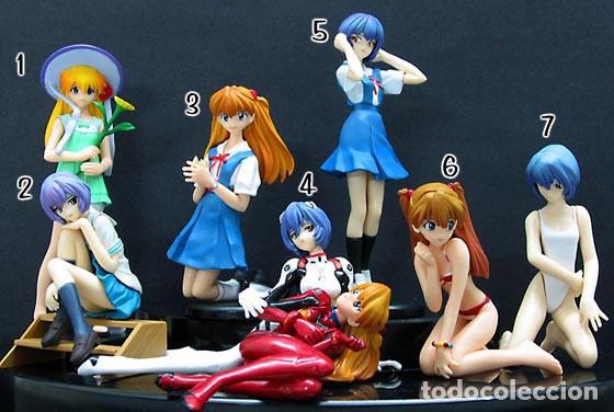 Neon Genesis Evangelion - Set de 8 Figuras Gashapon - Rei y Asuka - Bandai -Nuevas a Estrenar