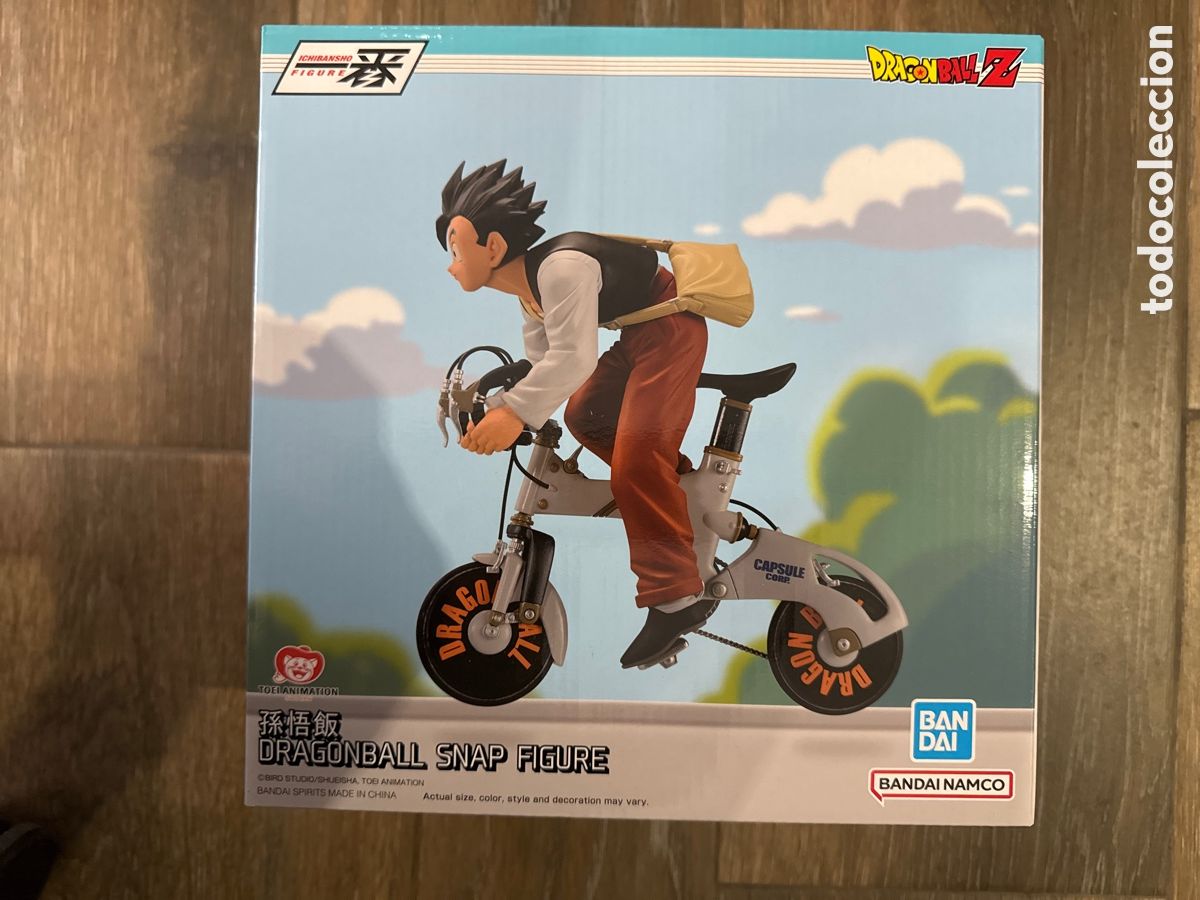 Figuras y Mu&ntilde;ecos Manga: Figura Son Gohan Bicicleta Ichibansho Snap Collection Dragon Ball Z Bandai Banpresto