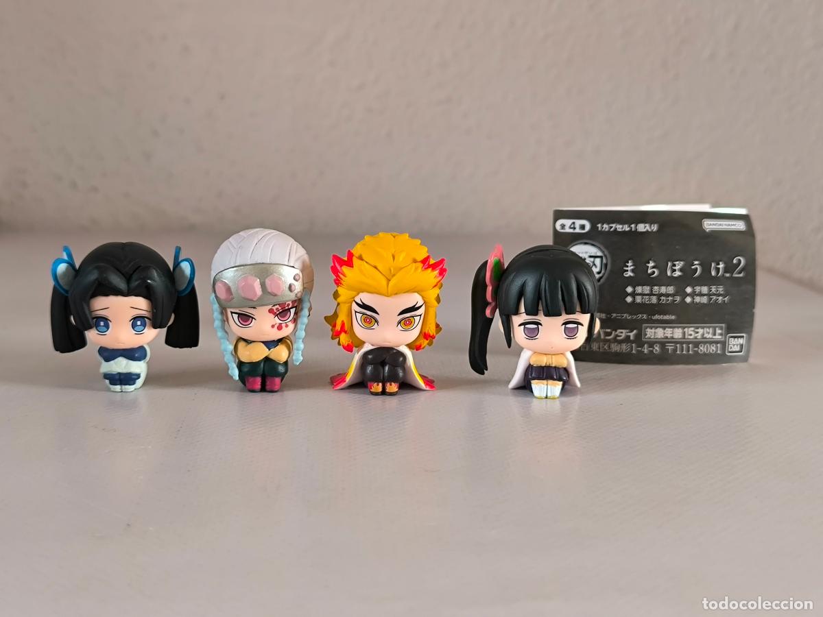 Figuras y Mu&ntilde;ecos Manga: GASHAPON KIMETSU NO YAIBA MACHIBOKE 2 - COMPLETA 4 FIGURAS - GUARDIANES DE LA NOCHE - BANDAI (Fw)