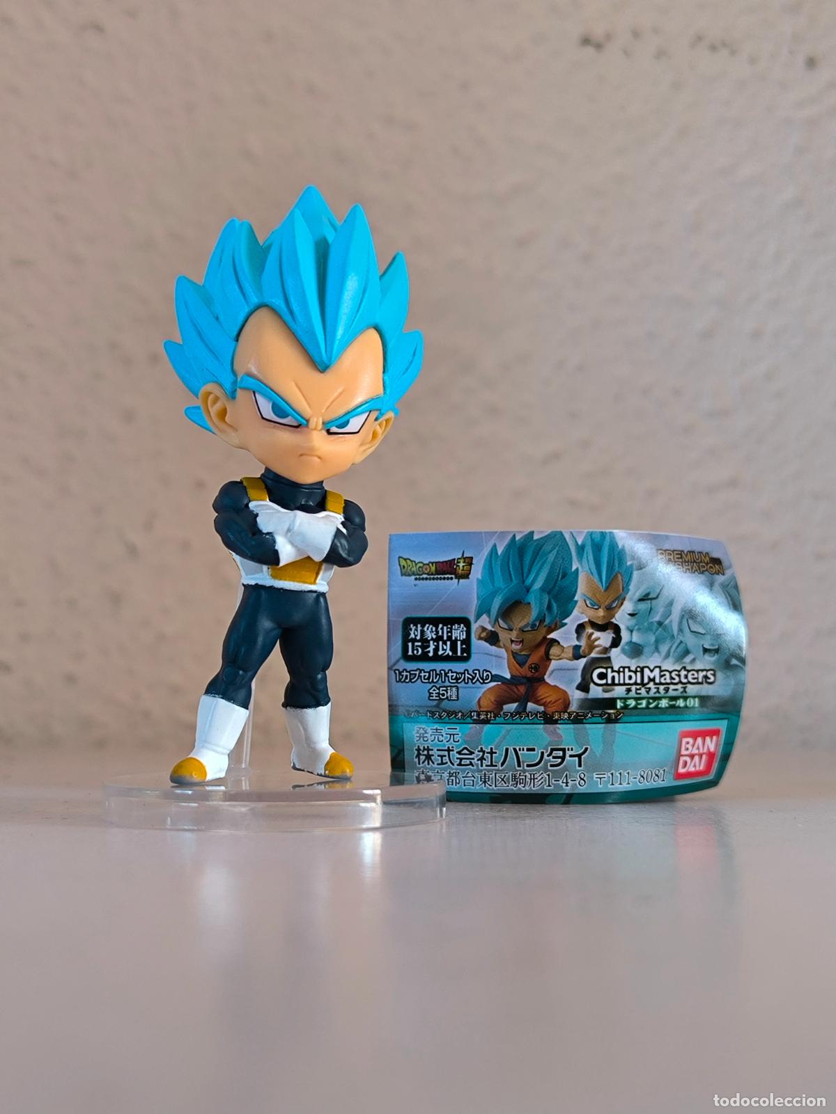 Figuras y Mu&ntilde;ecos Manga: PREMIUM GASHAPON DRAGON BALL SUPER CHIBI MASTERS - VEGETA SUPER SAIYAN BLUE - BANDAI - NUEVO (GJBw)