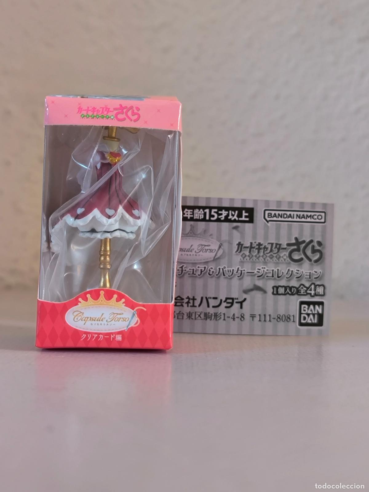 Figuras y Mu&ntilde;ecos Manga: GASHAPON CARDCAPTOR SAKURA CAPSULE TORSO MINIATURA - ROJO Y BLANCO - BANDAI - JAPON - NUEVO (086A2w)