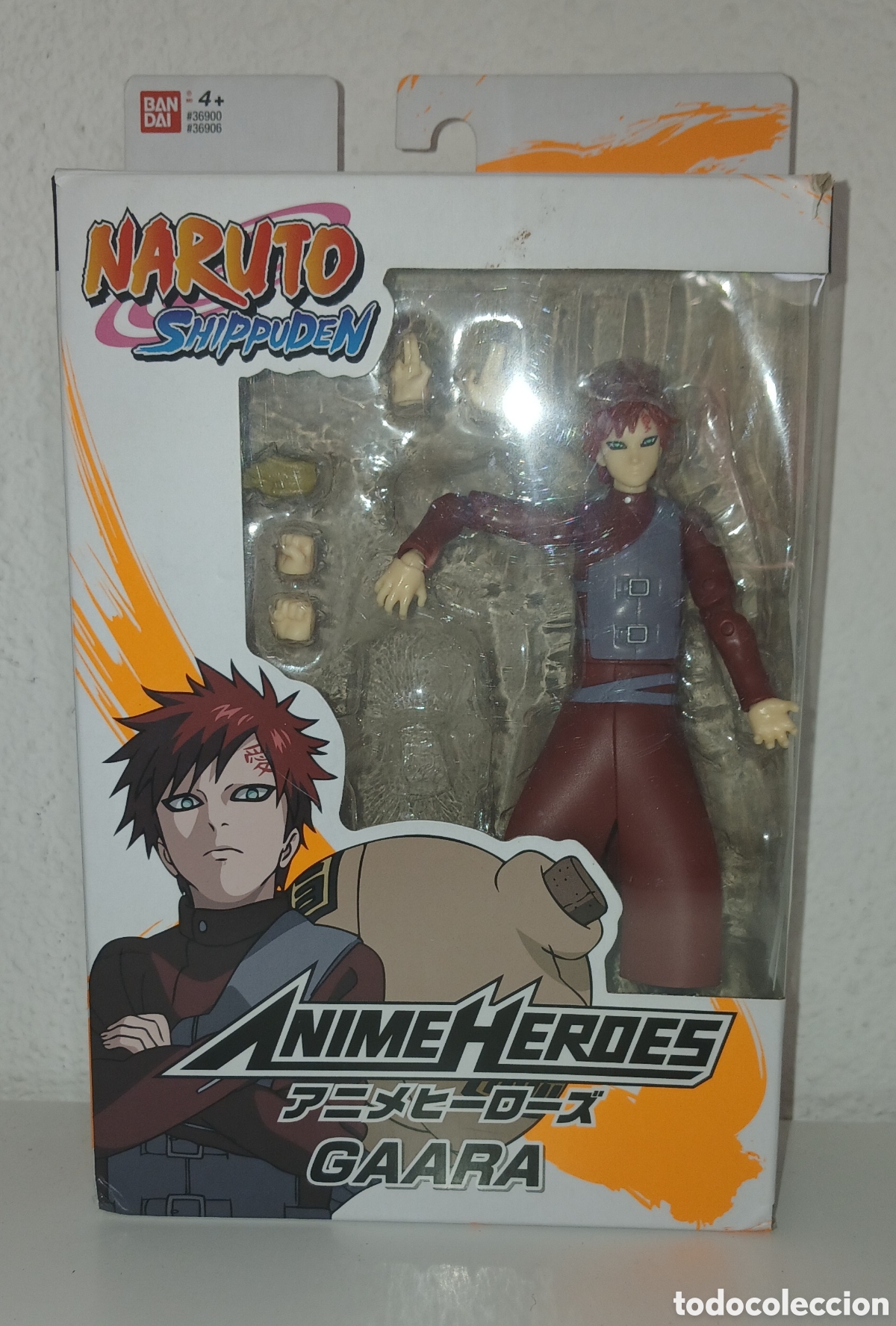Figuras y Mu&ntilde;ecos Manga: Figura PVC lde acci&oacute;n articulada de Gaara, personaje del anime Naruto Shippuden, Bandai Anime Heroes